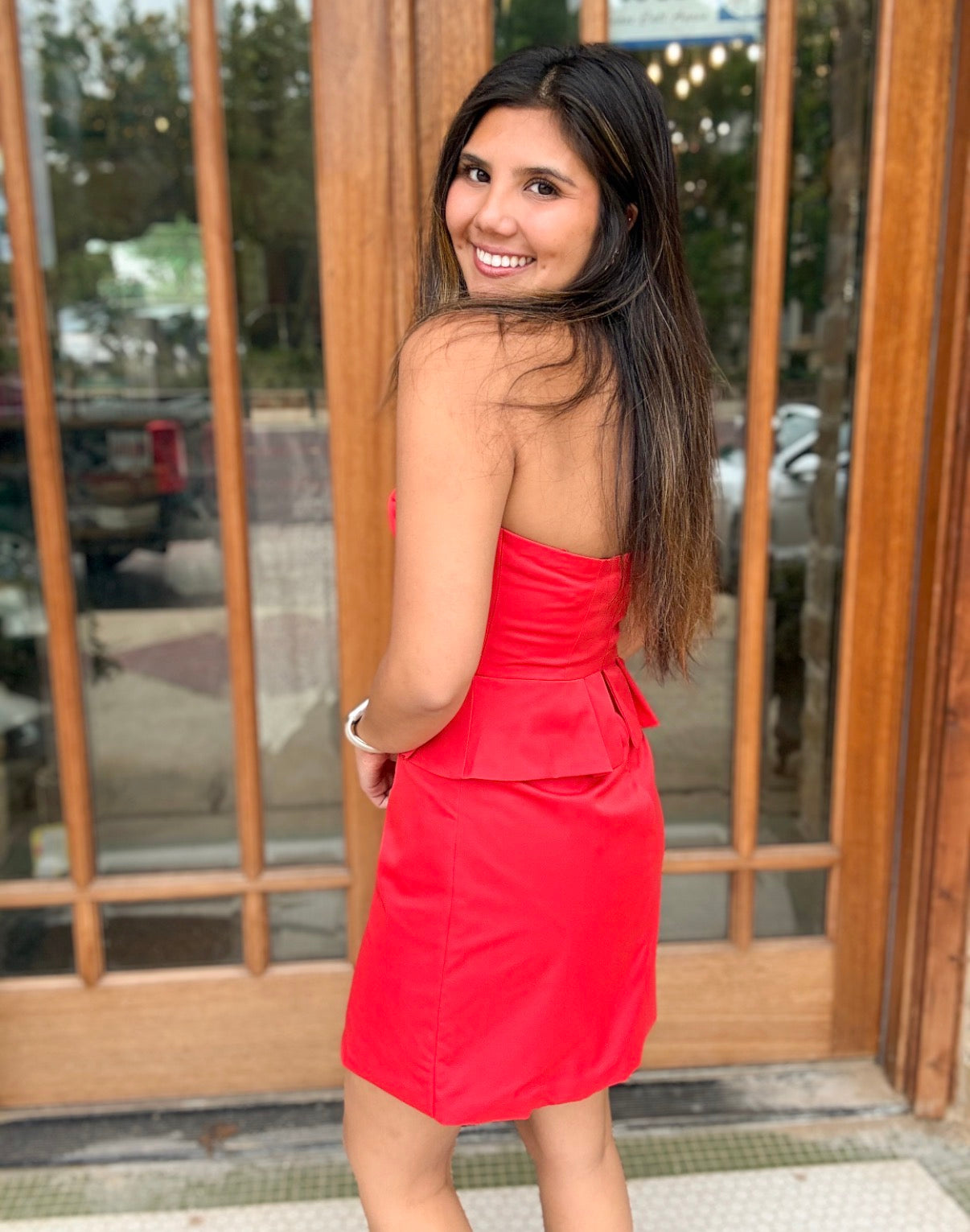 Dress - Poppy Strapless Peplum