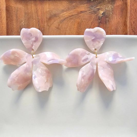 Jewelry | Earrings  Acrylic Floral Hypoallergenic Post