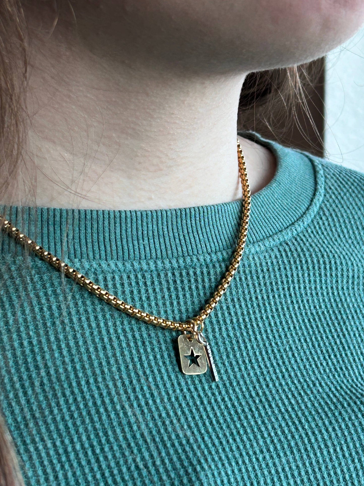 Necklace - Gold Plated Star Layering