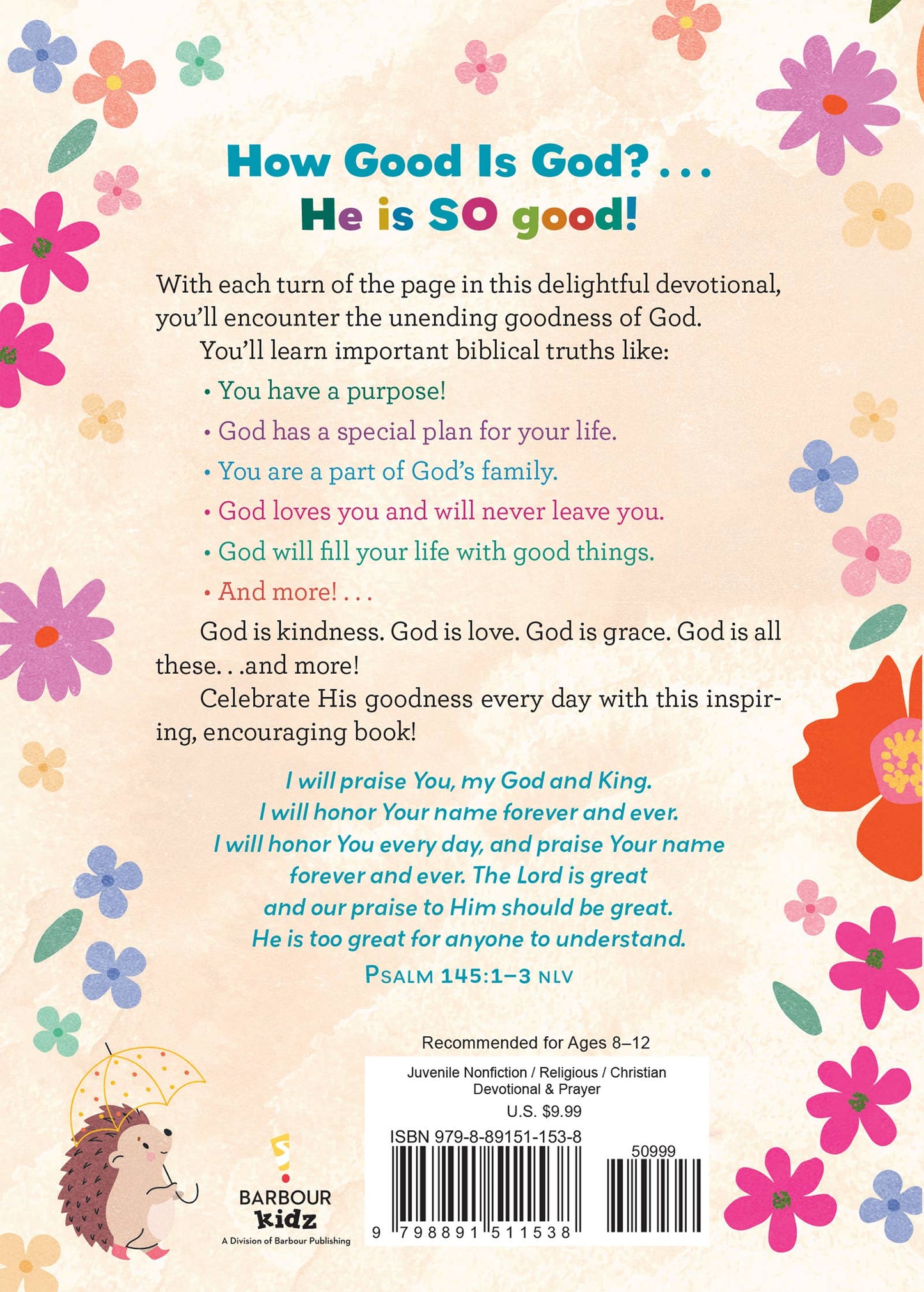 Devotional- God Is So Good Devotions and Prayers for Girls