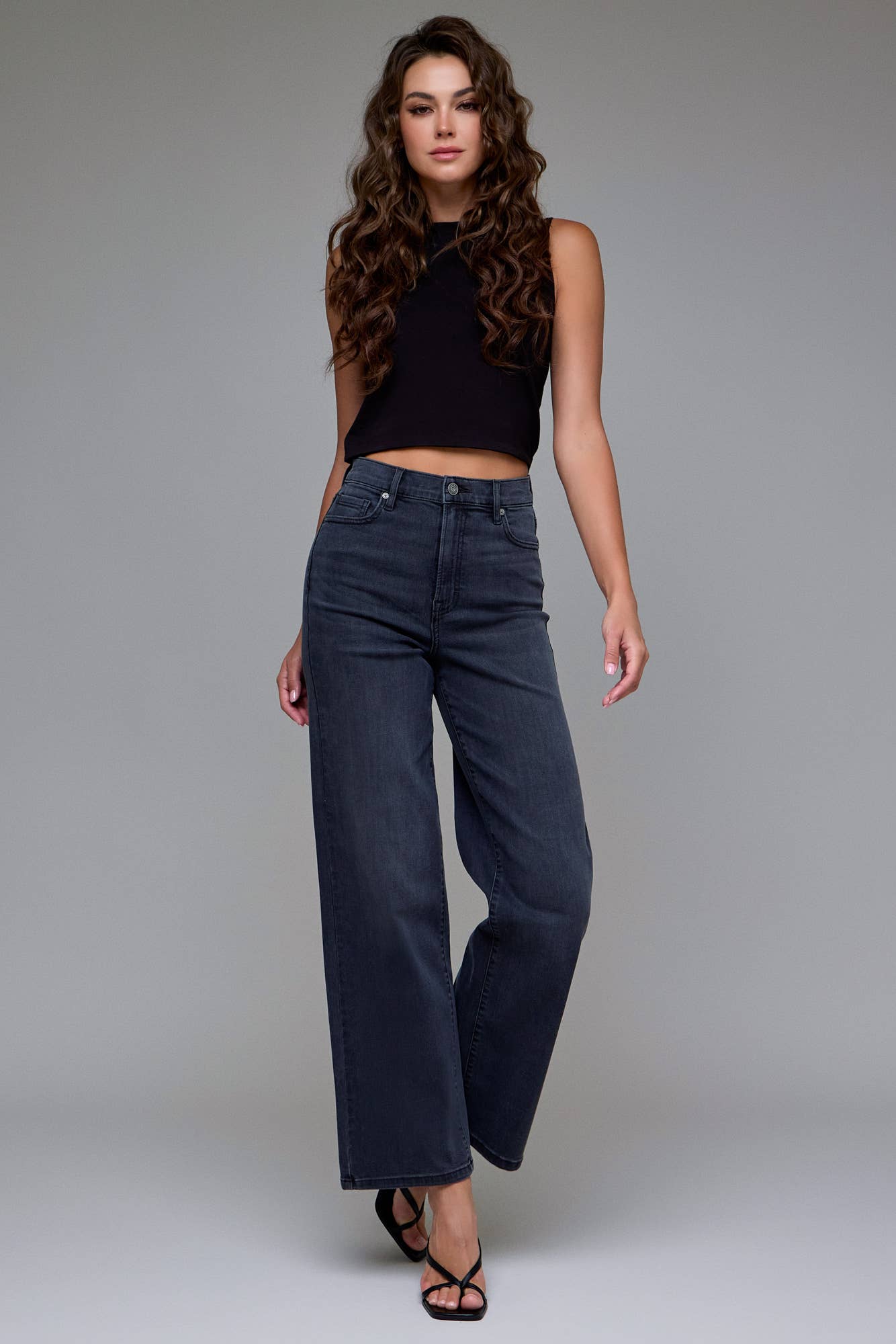 Pants - Black High Rise Dad Jeans