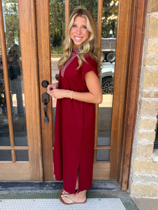 Dress - Jodifl Timeless Burgundy Maxi