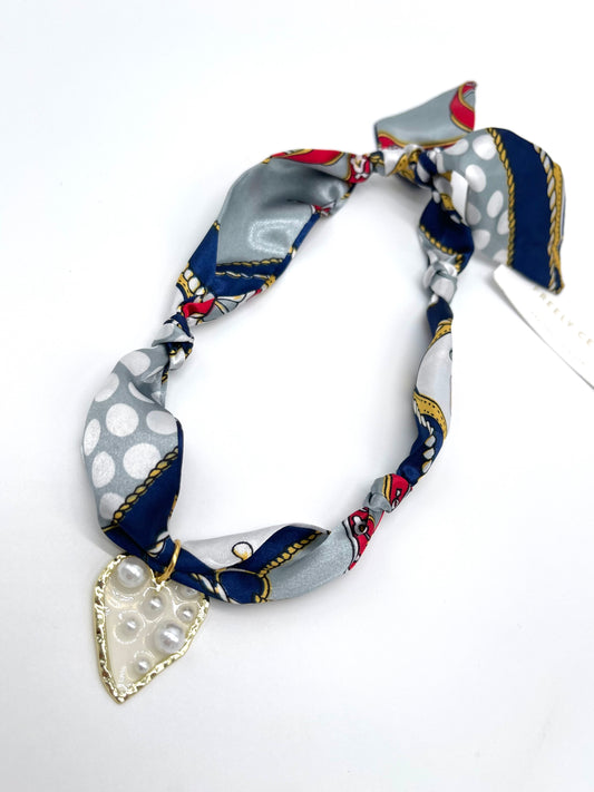 Jewelry | Necklace Scarf Bandana Pearl Heart Charm