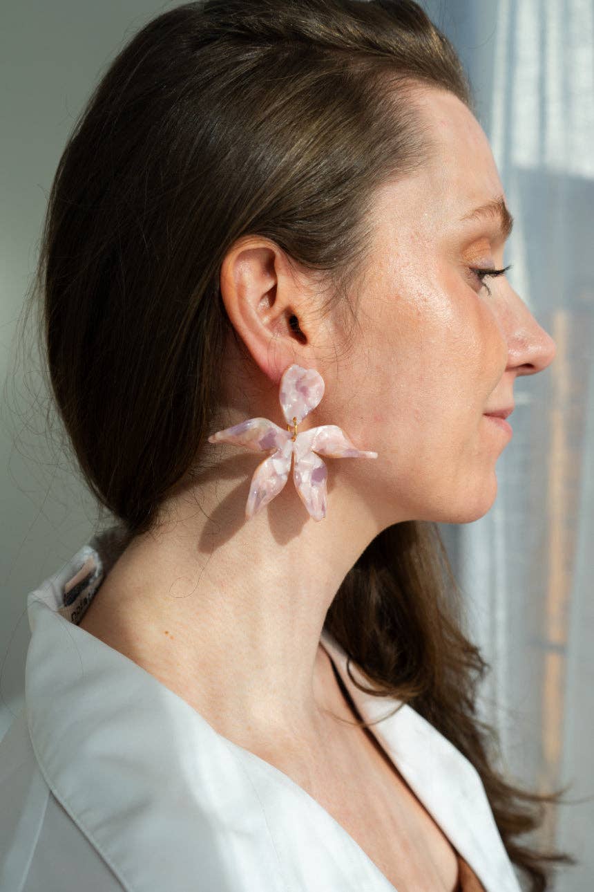 Jewelry | Earrings  Acrylic Floral Hypoallergenic Post