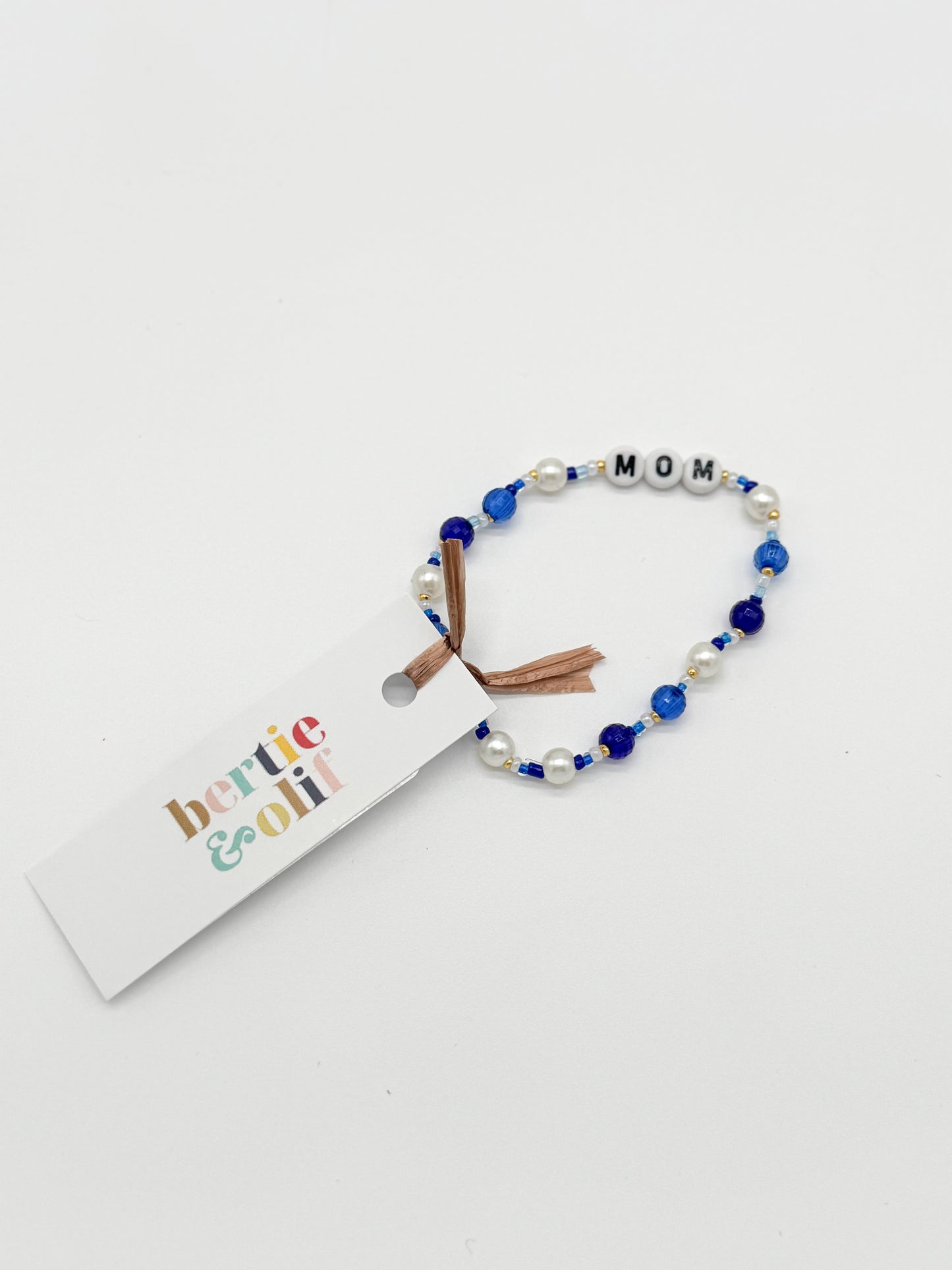 Jewelry | Bracelet Mom Blue Beaded
