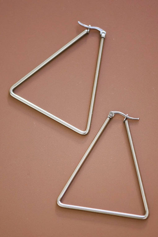 Waterproof Stainless Steel Hoop Earrings