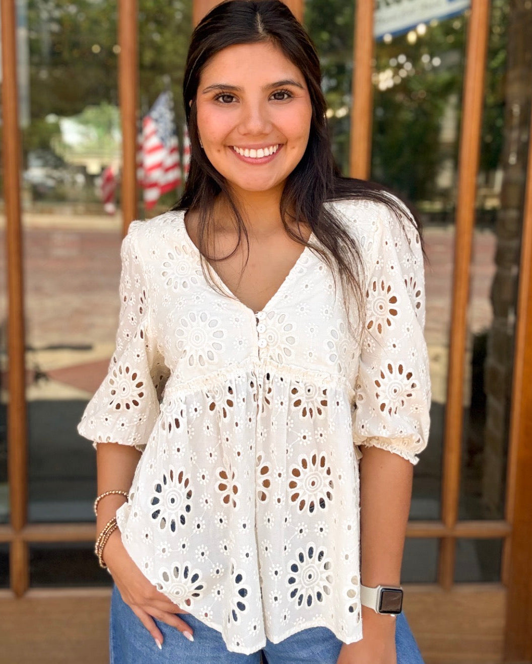 Blouse - Solea Eyelet