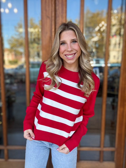 Striped Pullover Sweater