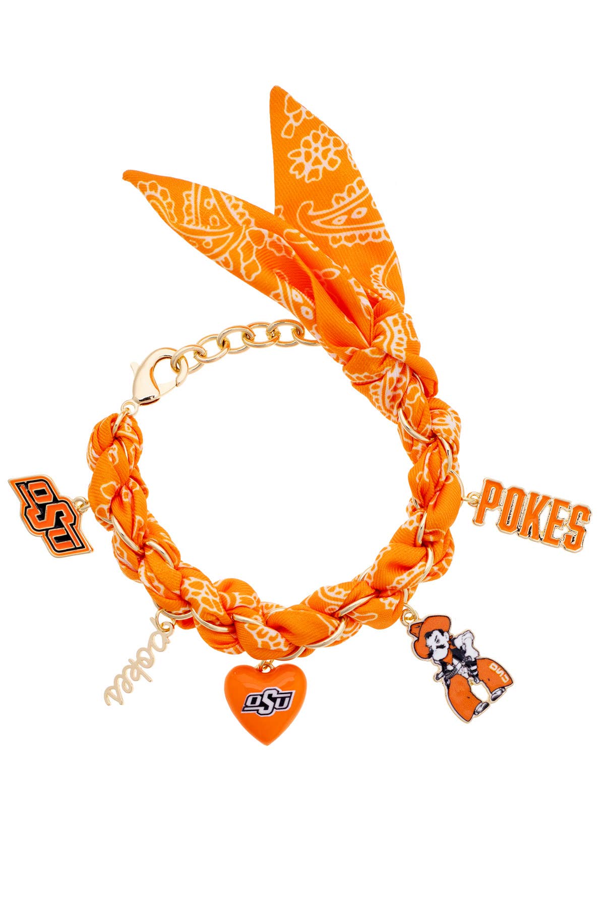 Bracelet - Oklahoma State Cowboys Bandana Charm