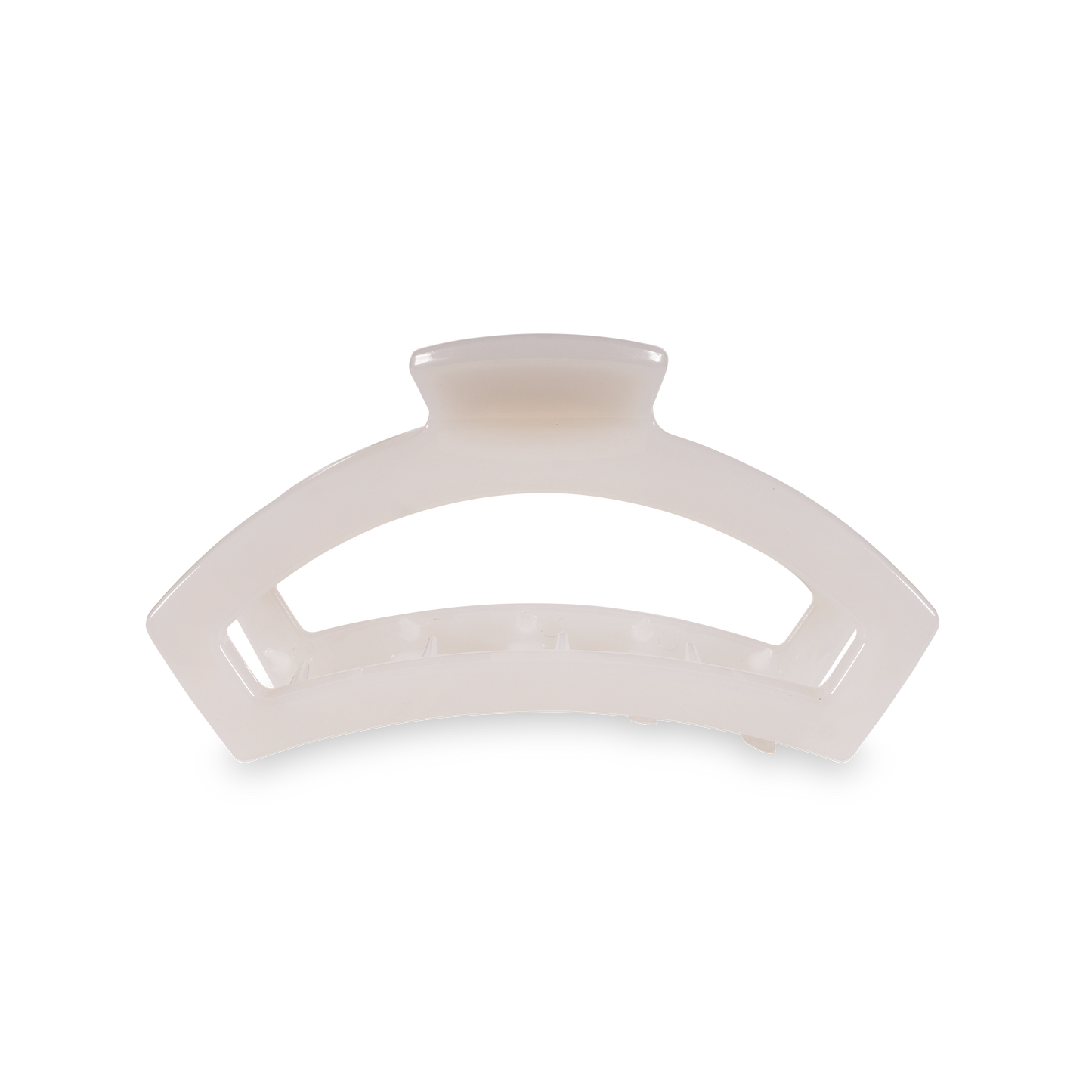 Teleties Medium Open Hair Clip - Coconut White