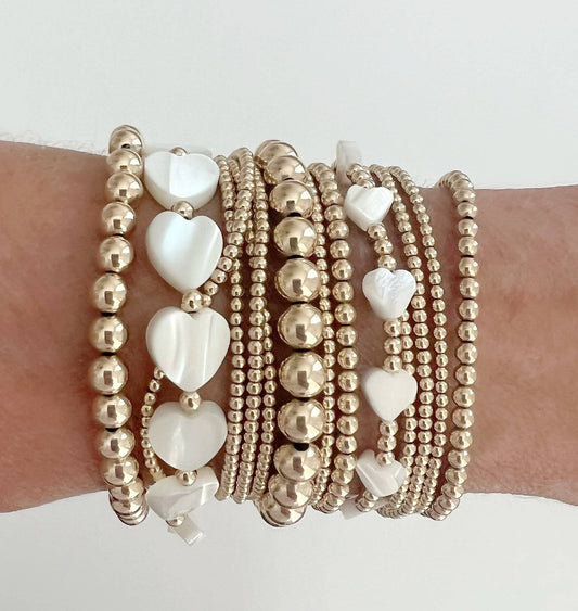 Bracelet - Pippa Heart Pearl