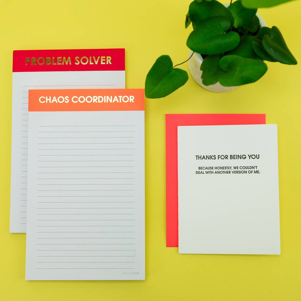 Chaos Coordinator - Lined Notepad 5x8