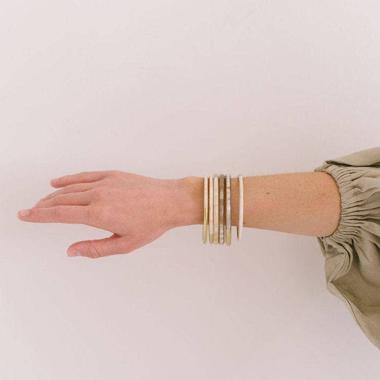 Jewelry | Bracelet Metallic Gold Mix Bangle Set