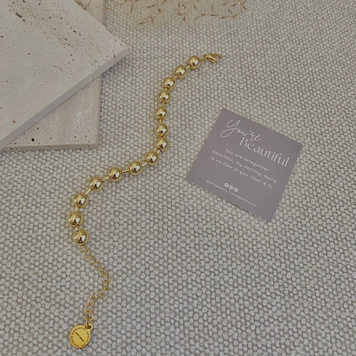 Bracelet - Military Satellite Chain Beaded