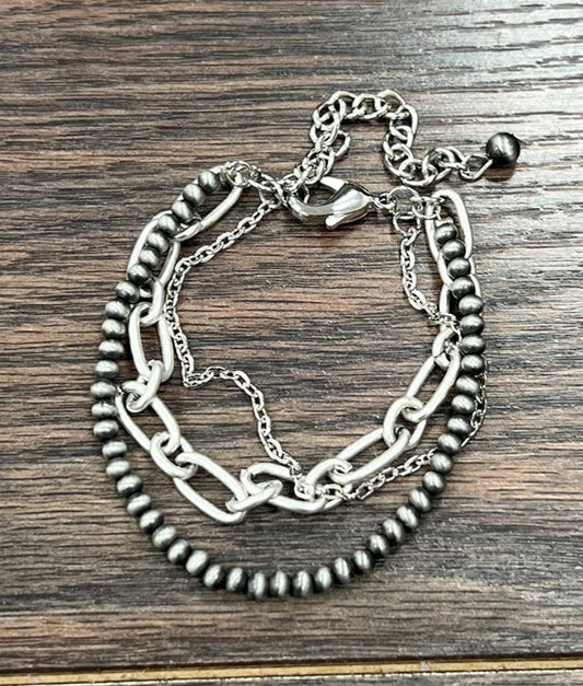 Bracelet - Western Bead Strand Adjustable