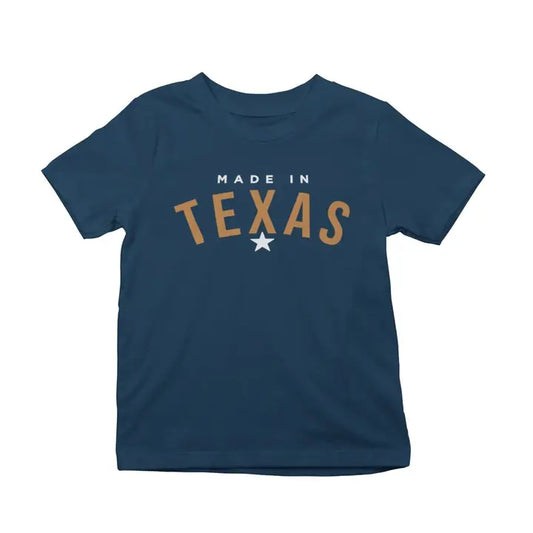 Kids Navy Made in Texas T-Shirt