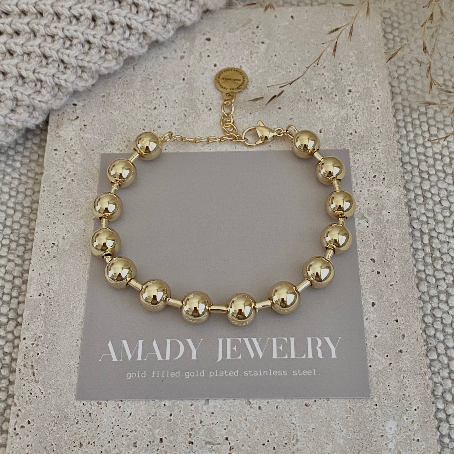 Bracelet - Military Satellite Chain Beaded