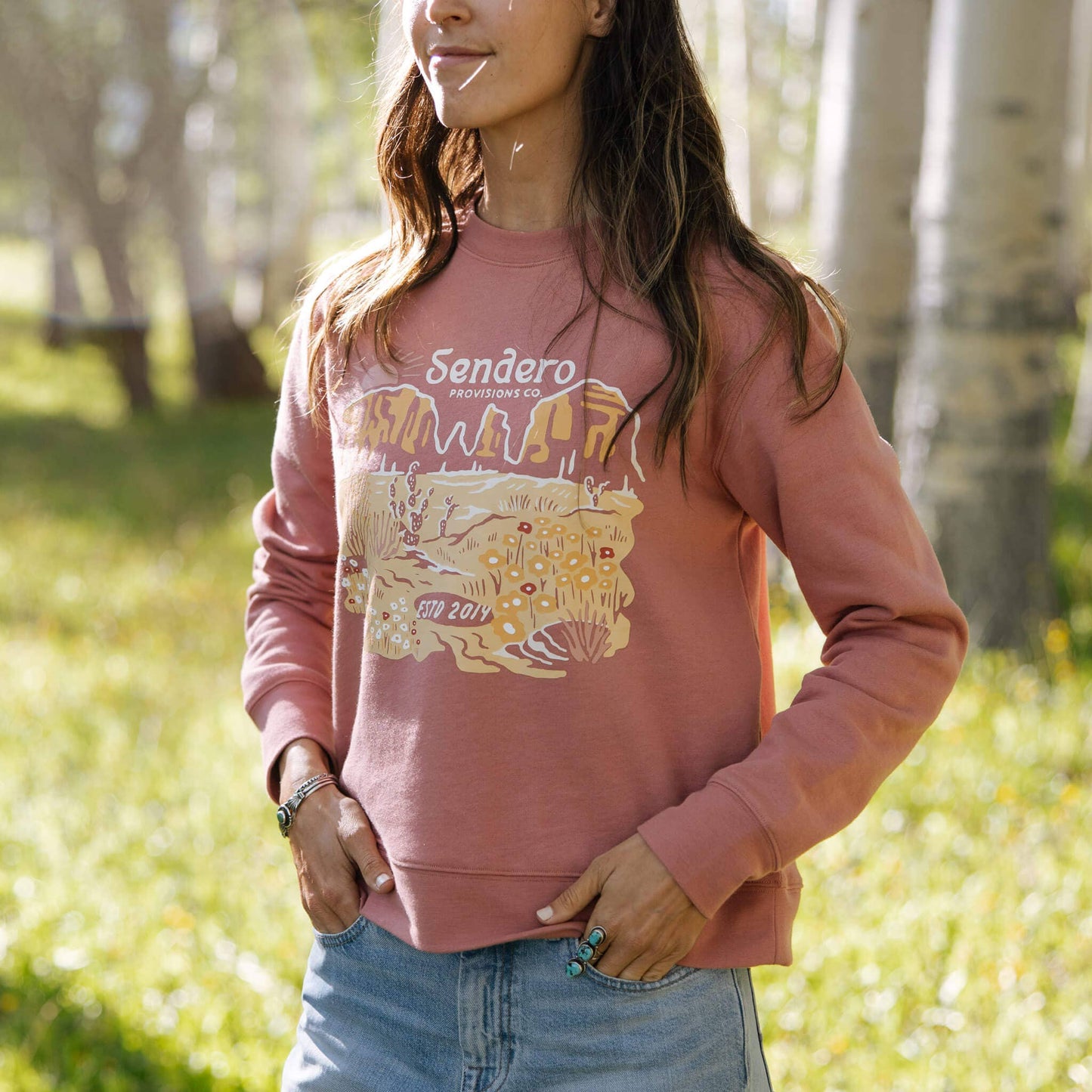 Tops | Sweatshirt Desert Bloom Drop Shoulder