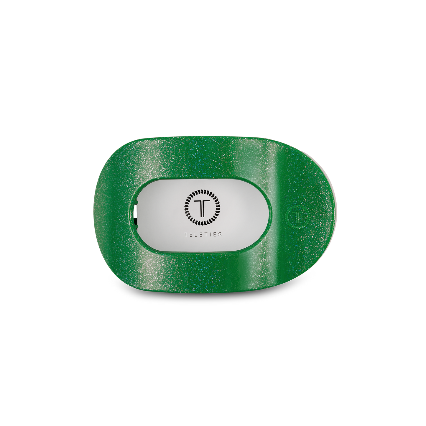 Round Flat Hair Clip | Small | Shamrock Shimmer