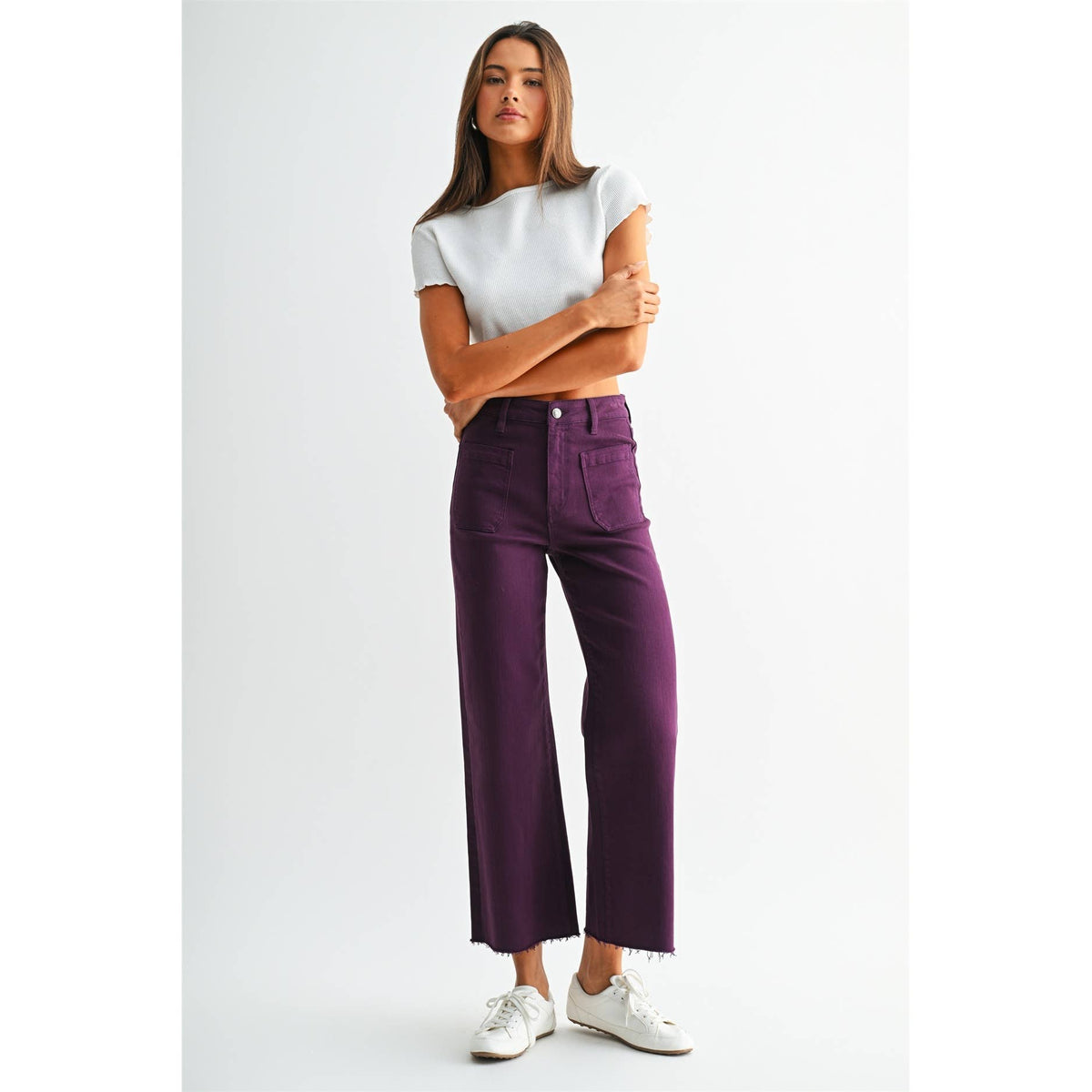Jeans - Mica High Rise Plum
