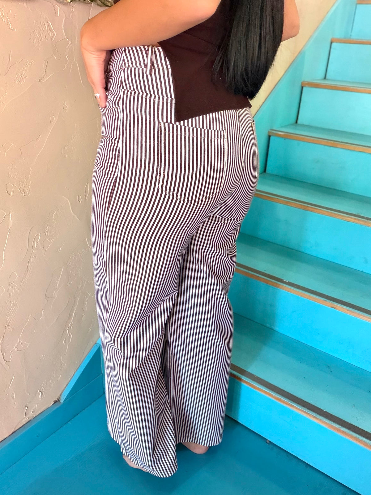 Pants - Canyon Stripe Wide Leg
