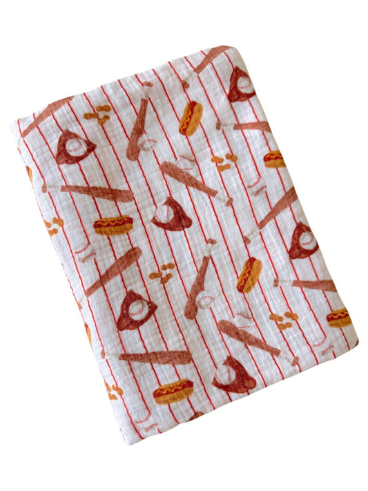 Baby | Swaddle Baseball Game Muslin