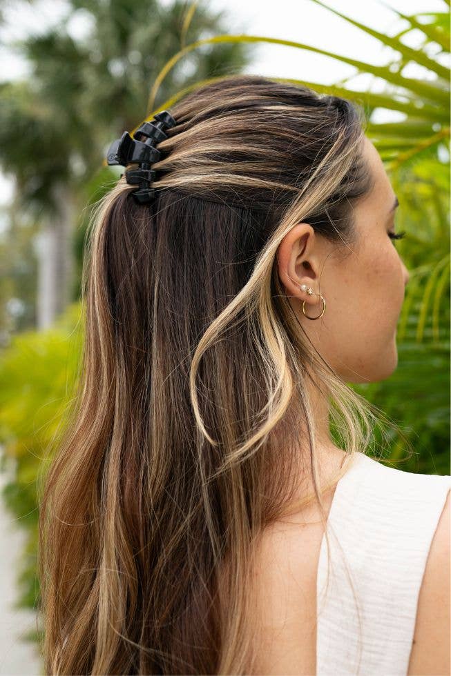 Teleties Hair Clip - Classic Small Jet Black