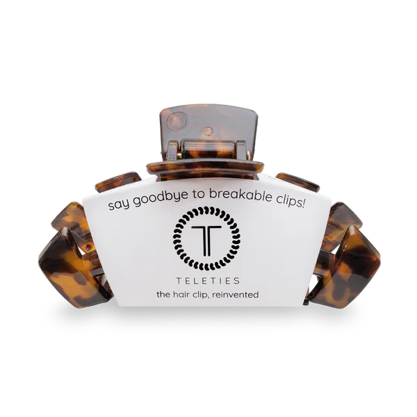 Teleties Hair Clip - Classic Large Tortoise