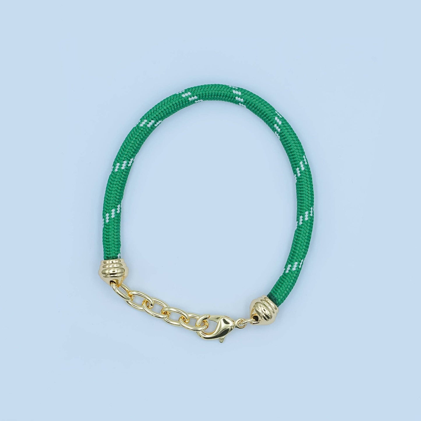 Jewelry | Bracelet 24K Gold Filled Cord Chain Green