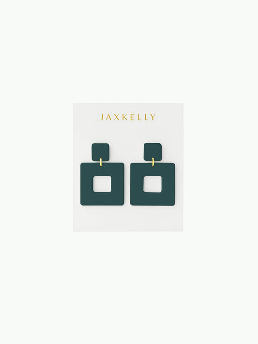 Jewelry | Earrings Evergreen Square Clay