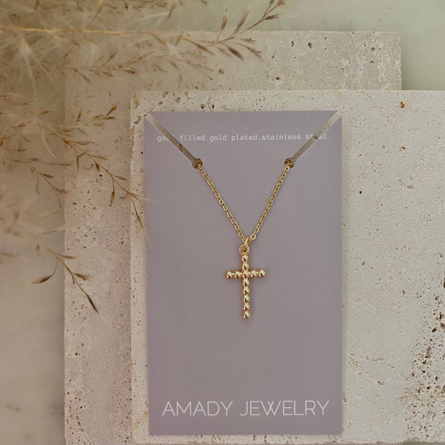 Necklace - Cross Charm Waterproof