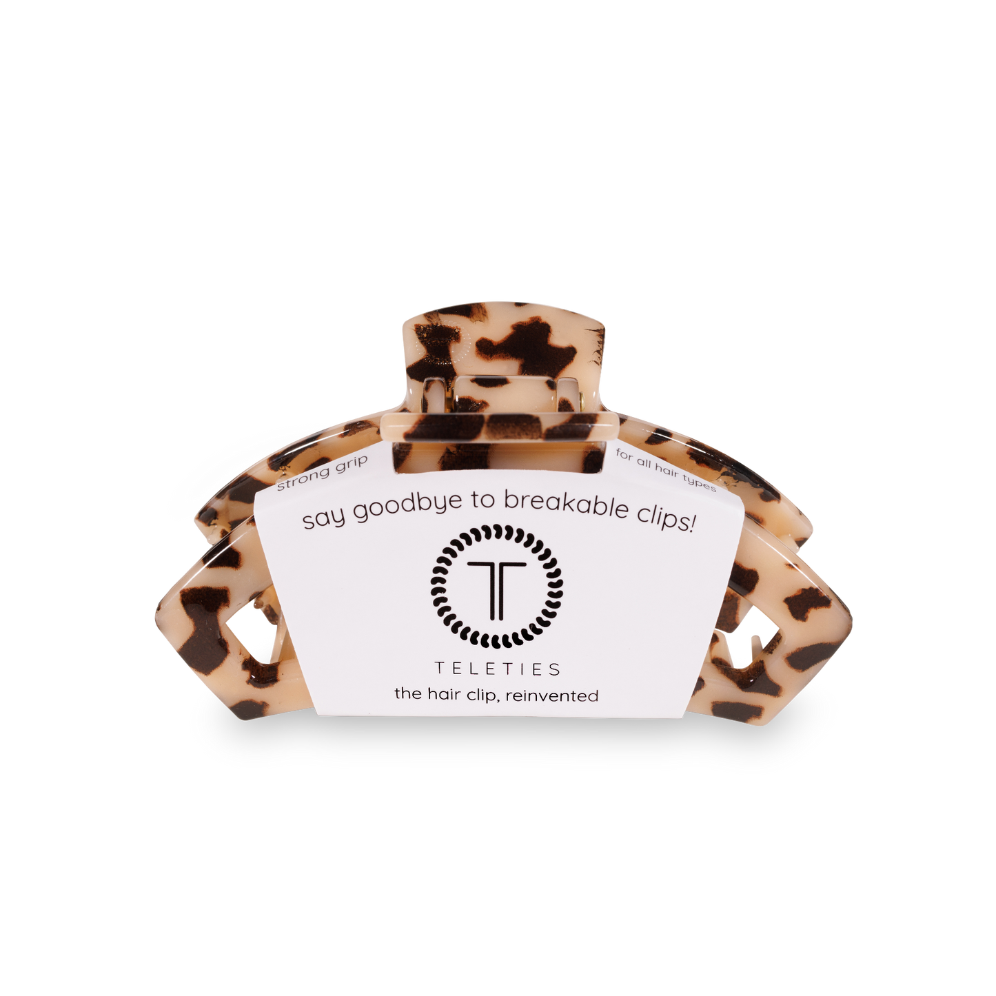 Teleties |  Open Small Blonde Tortoise Hair Clip