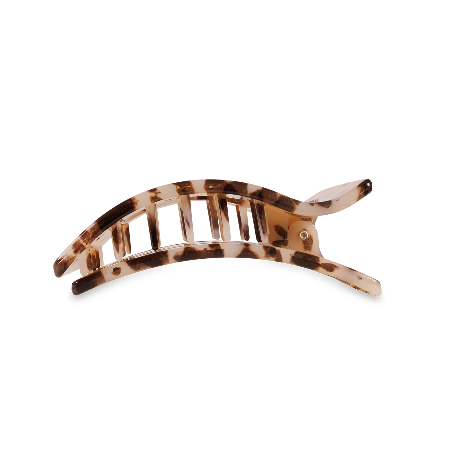 Teleties Hair Clip - Flat Rectangle Medium Blonde Tortoise