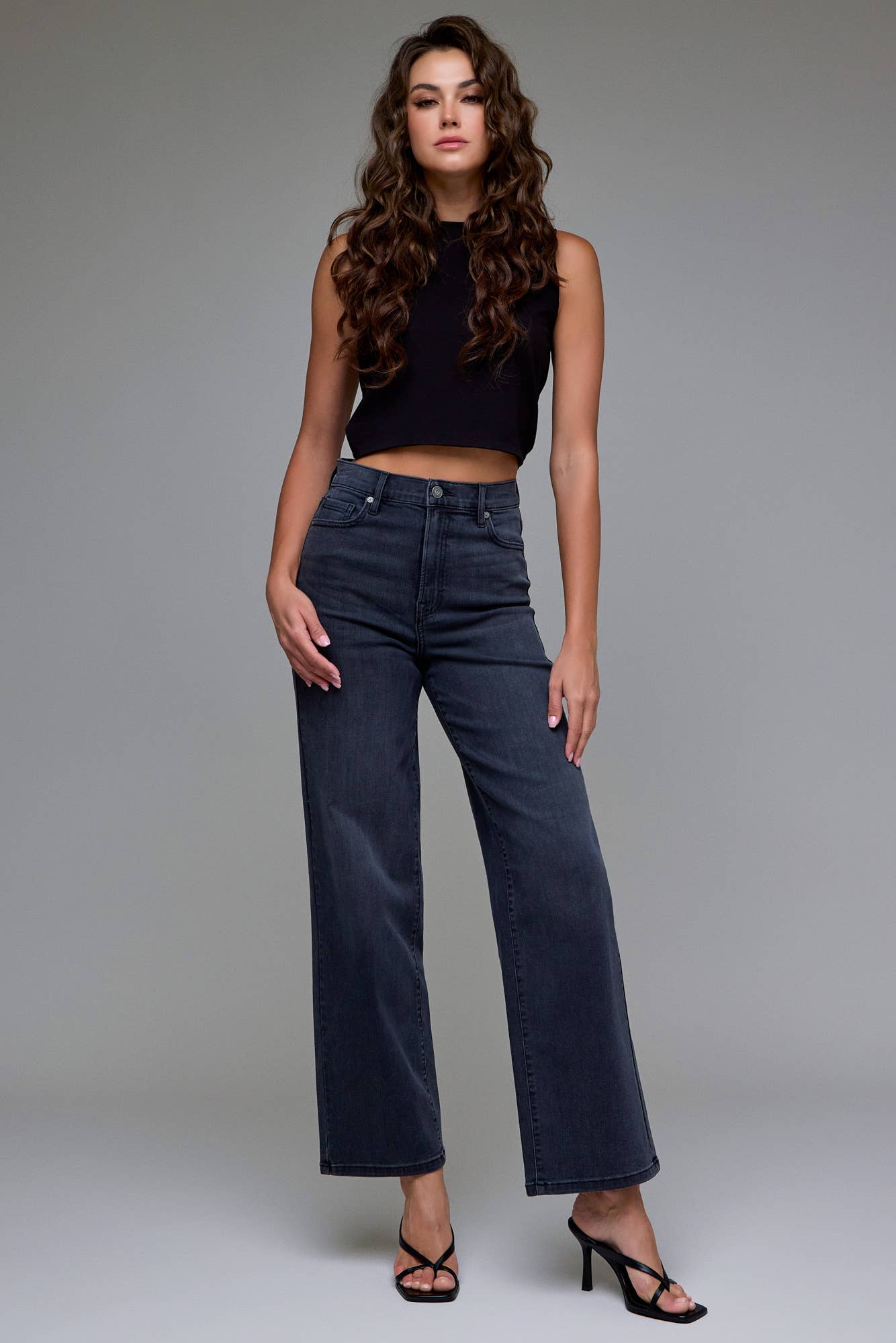 Pants - Black High Rise Dad Jeans