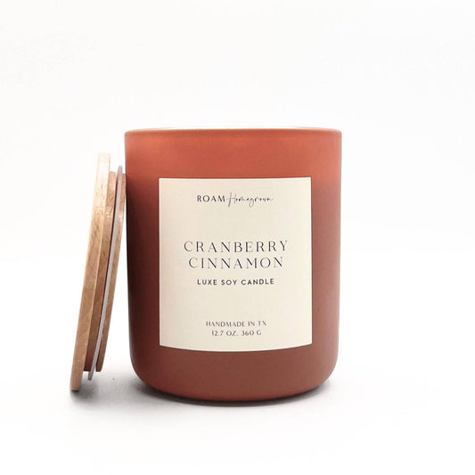 Candles | Cranberry + Cinnamon Autumn and Holiday 