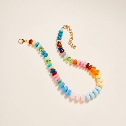 Necklace - Candy Rain Beaded