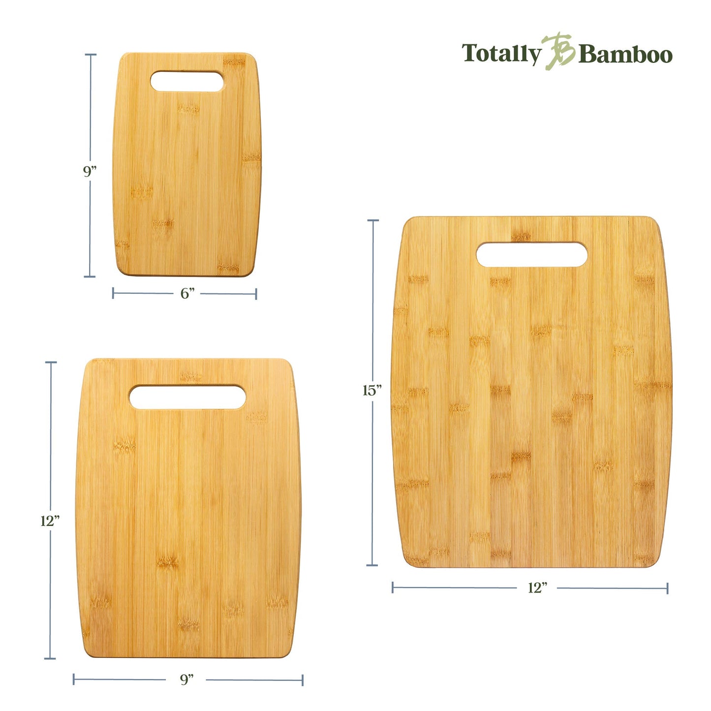Shelby Wilcox Registry | Bamboo Cutting Board Set (3 Pc)