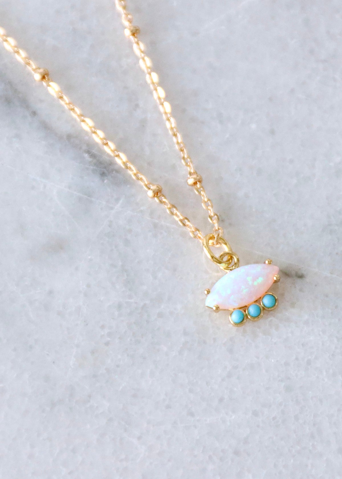 Necklace | Opal &amp; Turquoise Necklace