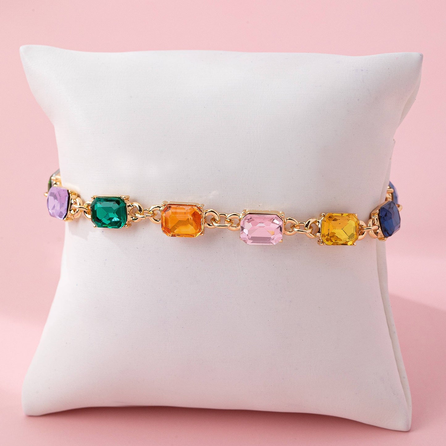 Bracelet - Rainbow Gemstone Tennis