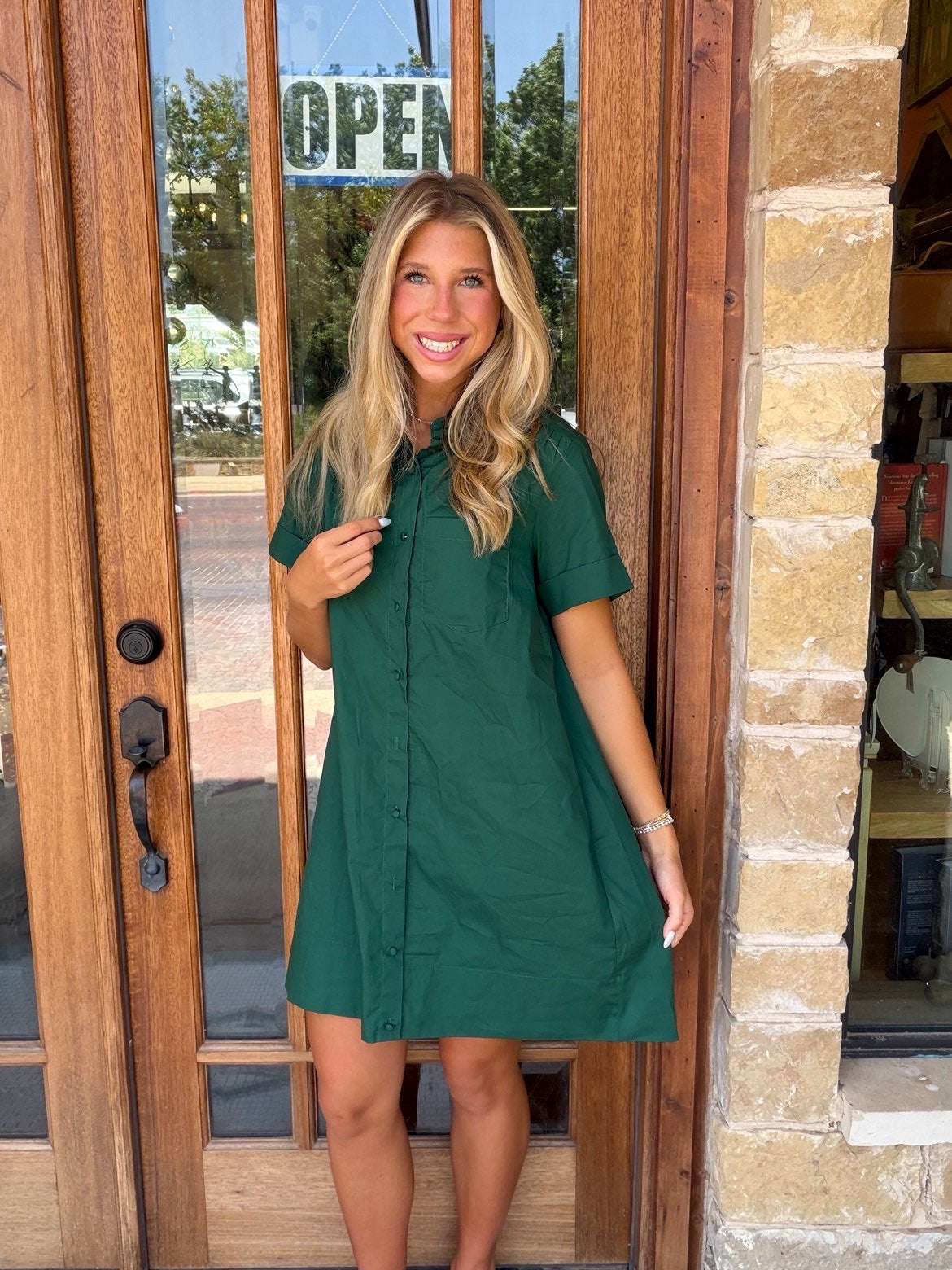 Dress - Yamina Emerald Mini