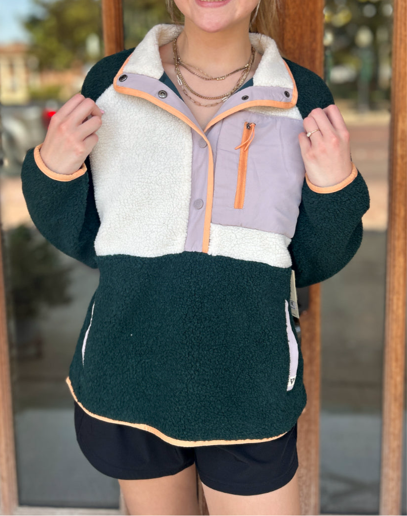 Tops | Quarter Snap Berber Pullover