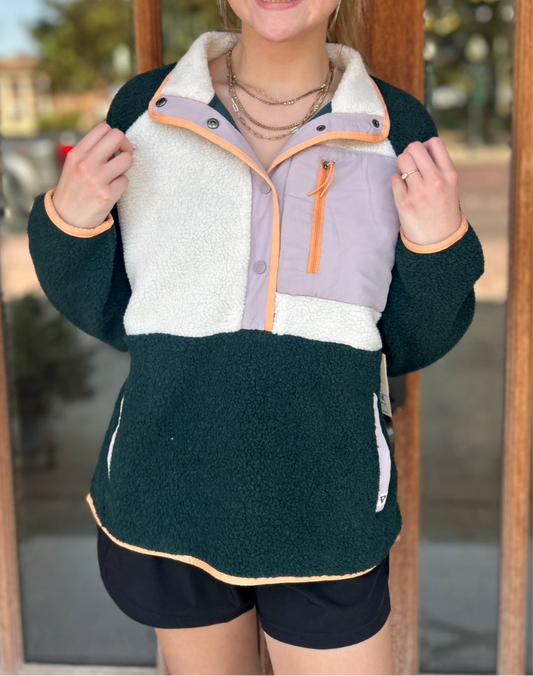 Tops | Quarter Snap Berber Pullover