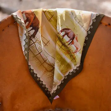 Wild Rag | Rag Grazing Pasture Western Cowgirl Horses Silk