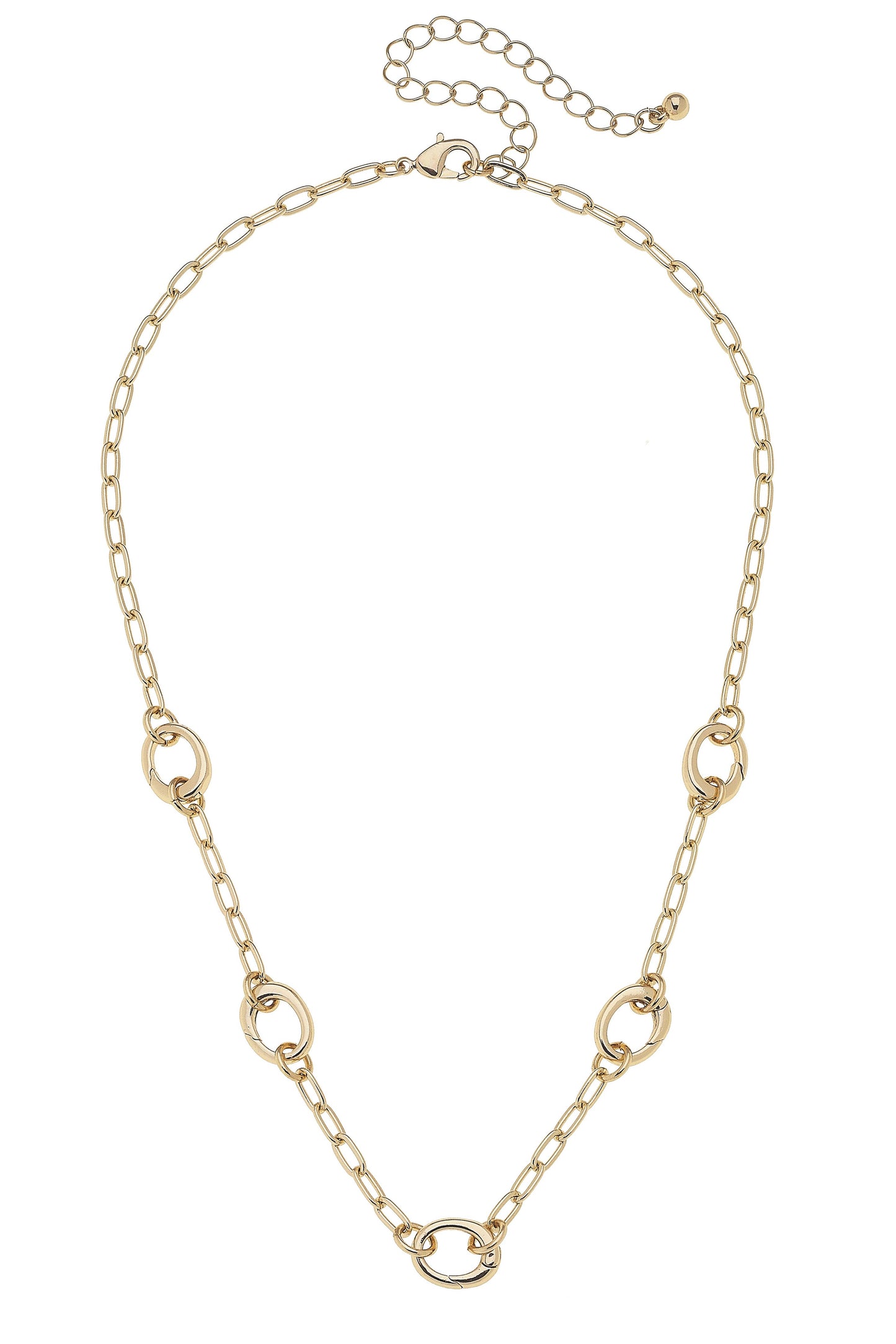 Jewelry | Necklace Sierra Dainty Charm Collector in Shiny Gold
