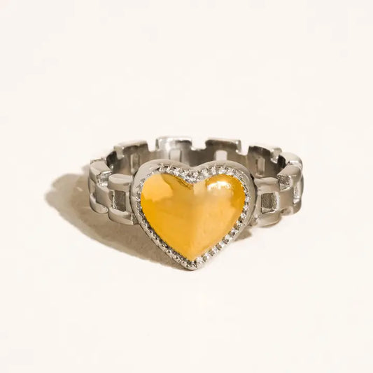 Jewelry | Ring Gold and Silver Heart Watchband