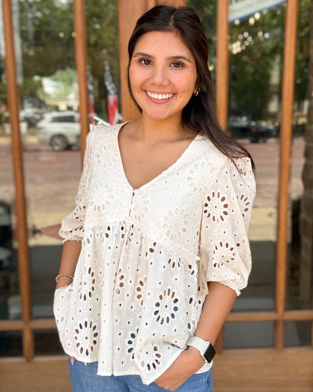 Blouse - Solea Eyelet