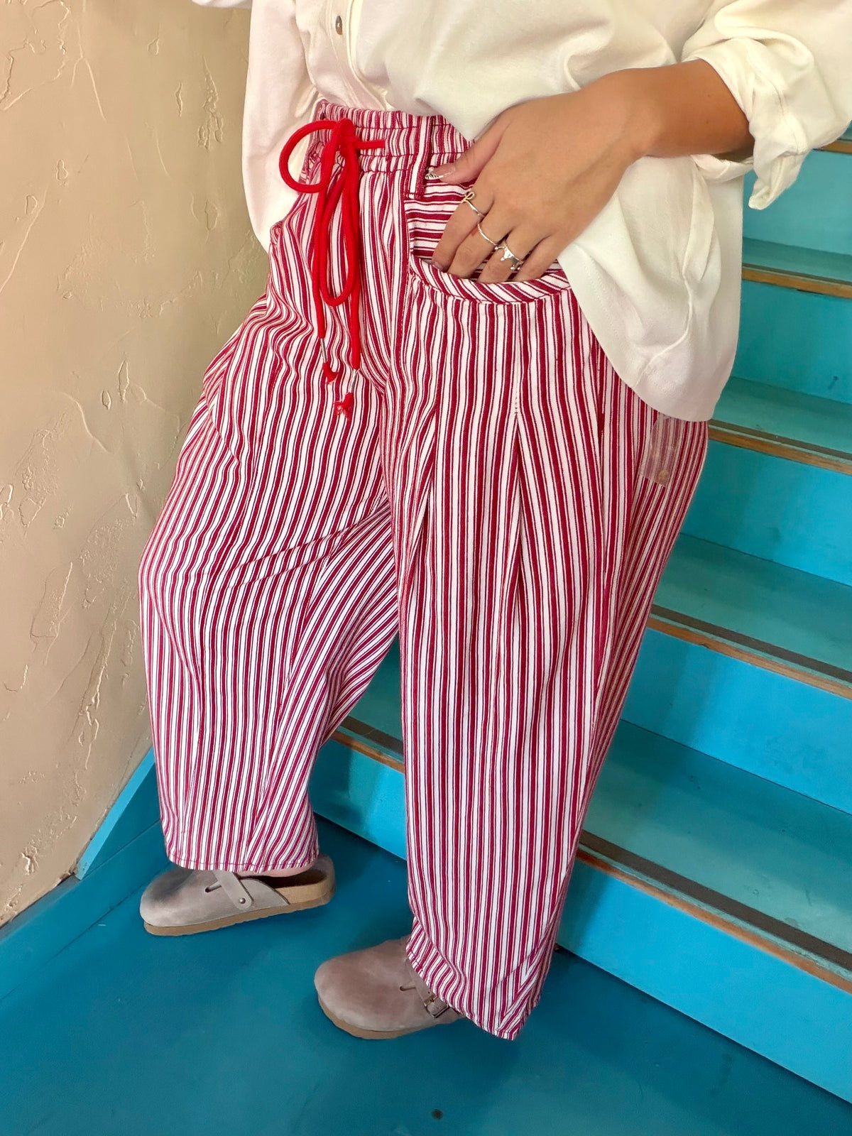 Pants - Peppermint Stripe