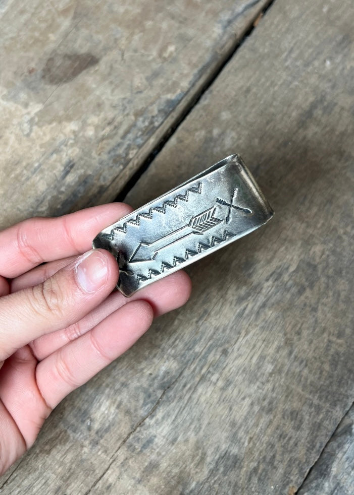 Accessories | Stamped Money Clip Arrow