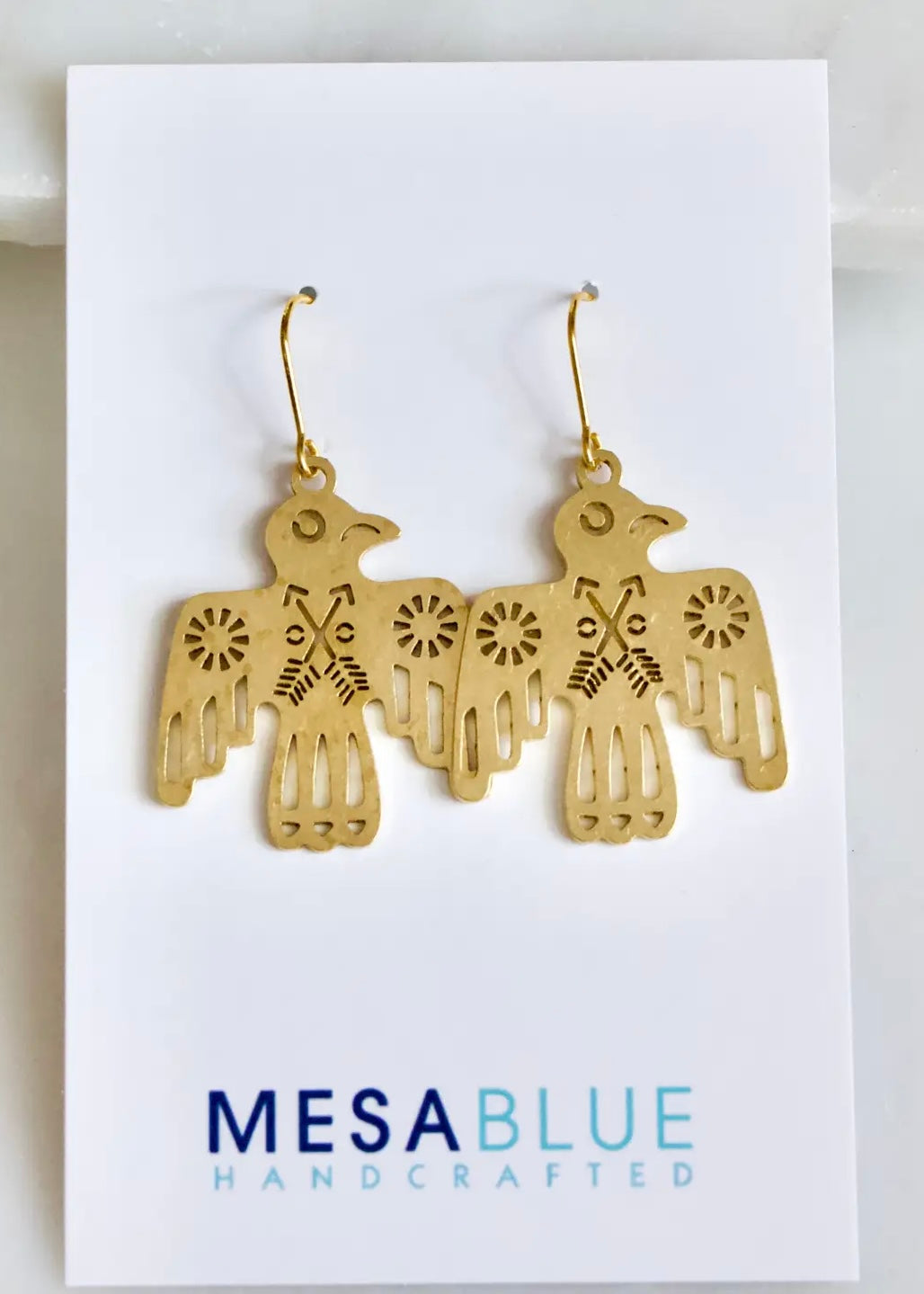 Earrings | Brass Thunderbird Earring