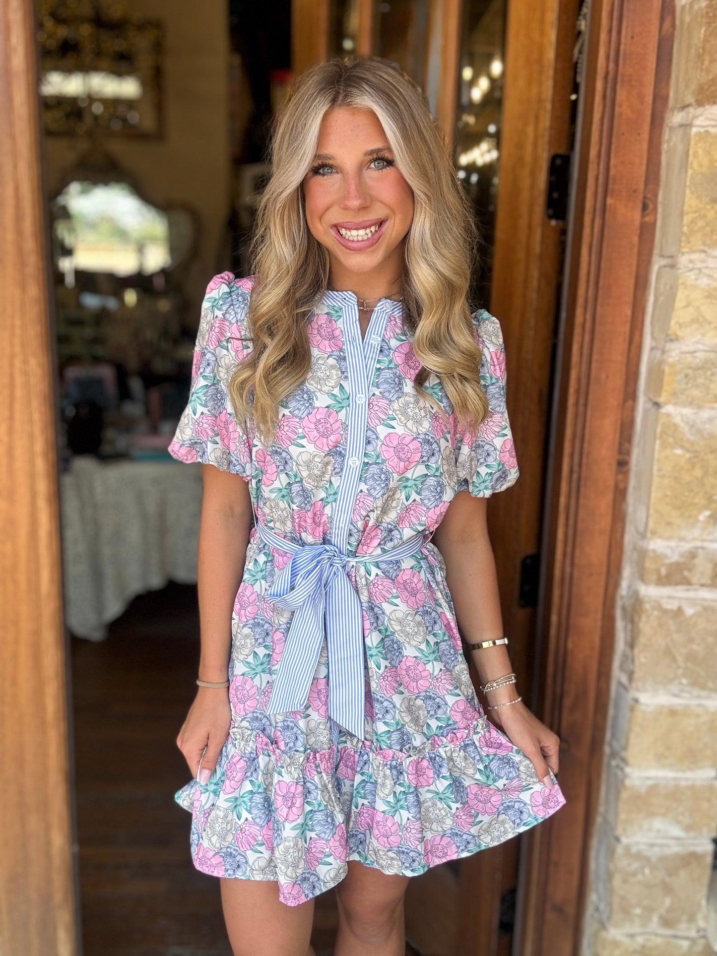 Dress - Blushing Blooms Mini